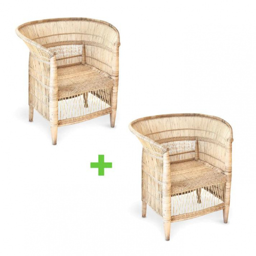 2 Seater Traditional Malawi Cane Chair